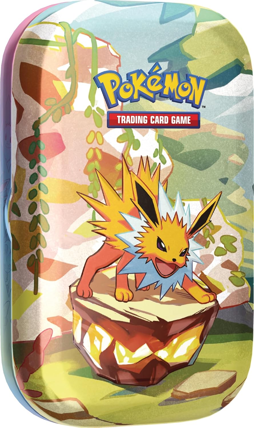 Pokémon TCG: Scarlet & Violet—Prismatic Evolutions Mini Tin – Jolteon (2 Booster Packs & 1 Coin)